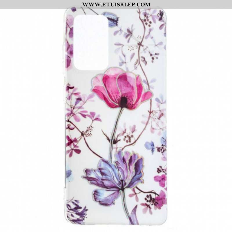 Futerały do Samsung Galaxy A52 4G / A52 5G / A52s 5G Marmurkowe Kwiaty